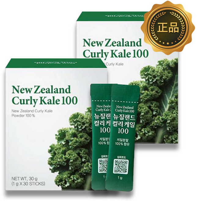 뉴질랜드 컬리 케일 100 30포, 30g, 2개