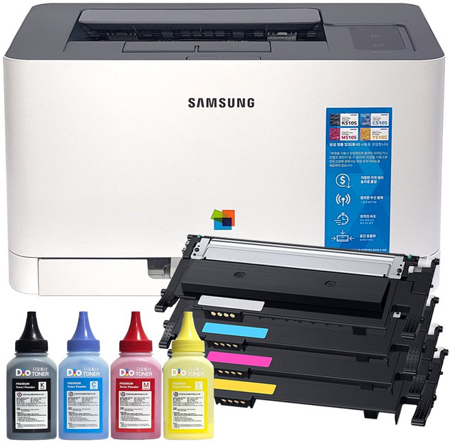 무한프린터 개조 삼성 레이저프린터 SL-C513 SL-C513W 무한토너+리필파우더 풀세트 프린트기, SL-C513 유선연결 무한프린터