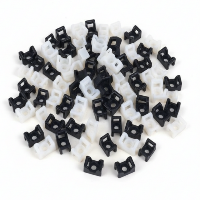 다올ETS 케이블타이 마운트 볼트마운트 피스 마운트 2S 3S, 블랙, 1000개