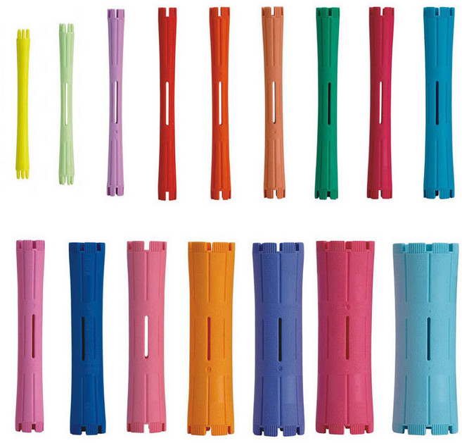 다다올 베이직 롯드 1-16까지 다양한 사이즈 펌롯드 헤어롯드, 1개, 12호