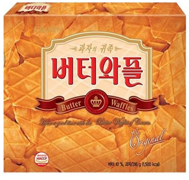 버터와플 316g 크라운제과, 1개, 1g