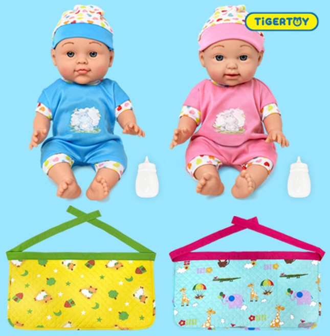 티거토이 아기인형+포대기2장, 1개