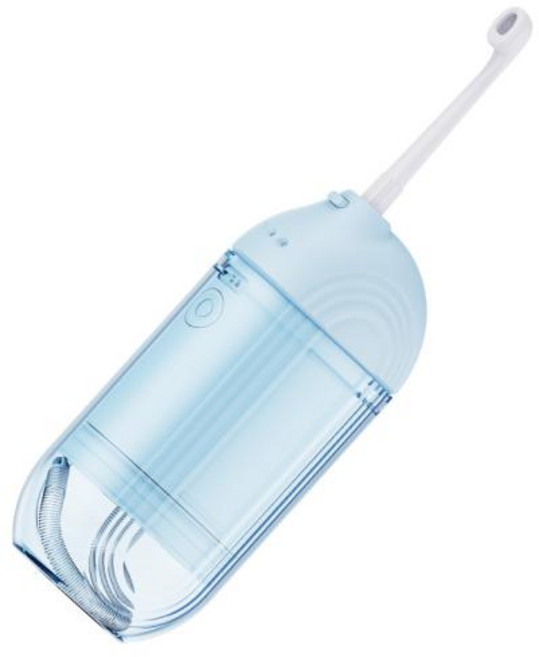 XIAOMI MIJIA 전기 구강 Irrigator 휴대용 물 Flosser 4 모드 치아 화이트닝 클리너 Waterpulse 입 세탁기, 2)파란, 1개