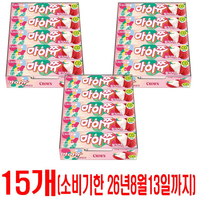 마이쮸 핑크리치, 44g, 15개