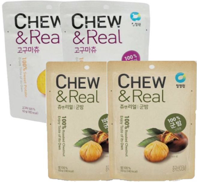 청정원 2종 세트 (군밤츄 80g 6개+고구마츄 60g 6개), 1세트