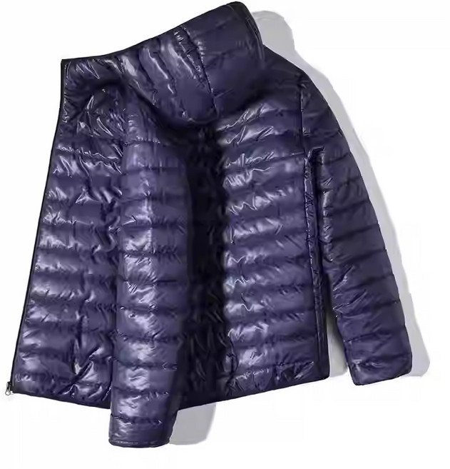 런어게인 남성 퀄리티후드 경량 패딩