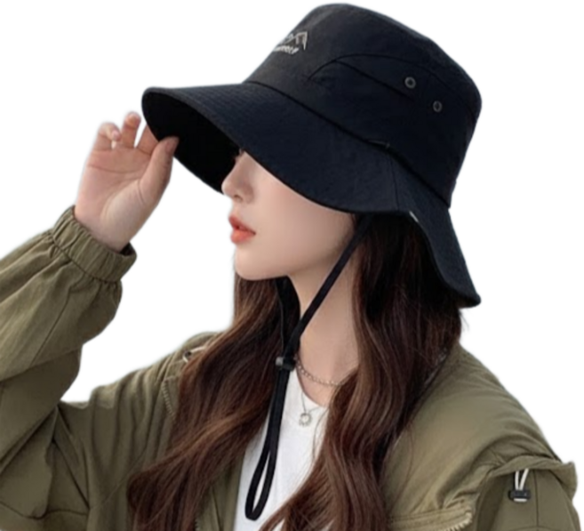 단비상자 여성용 등산모자 챙넓은 버킷햇 벙거지 낚시 사파리 모자