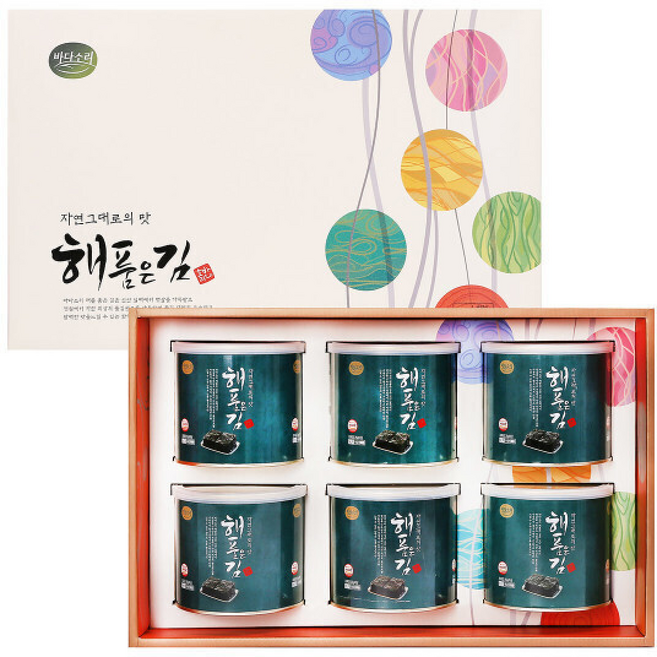 바다소리 명절선물 김선물 해품은김 선물세트 / 쇼핑백동봉, 1개