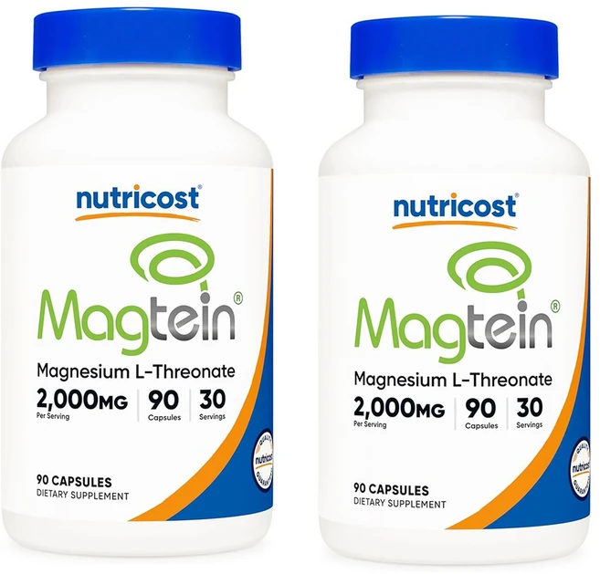 뉴트리코스트 트레온산 마그네슘 magtein 666mg, 2개, 90정 - 쿠팡