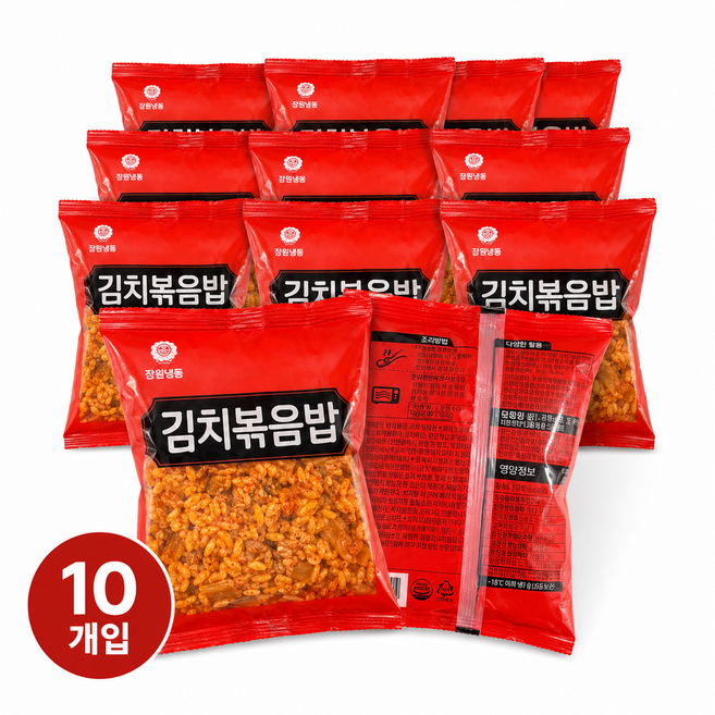 천일 김치볶음밥 냉동 간편식 간단조리 볶음밥 PC방, 10개, 2.5kg