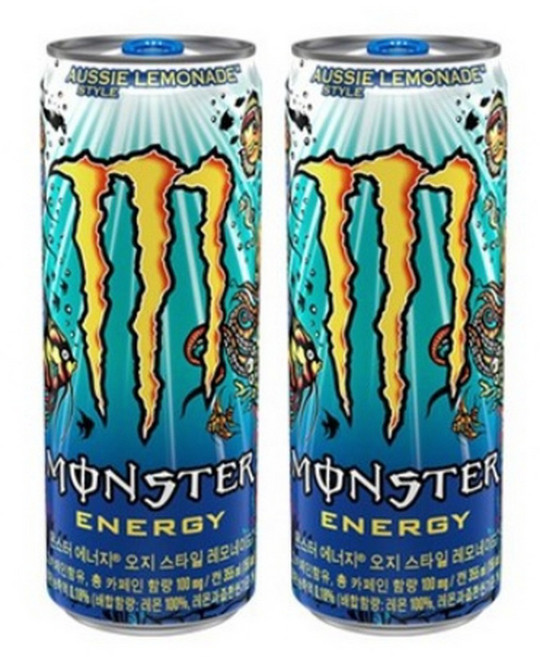 몬스터 에너지 오지 스타일 레모네이드, 355ml, 6개