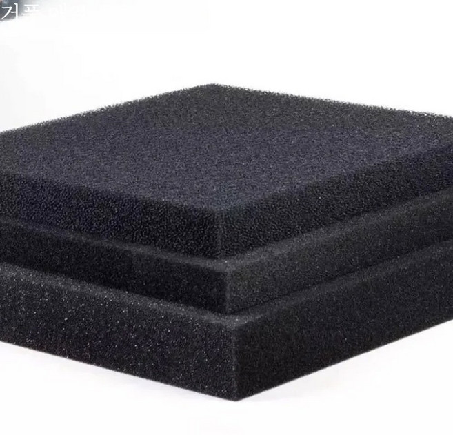 다양한 검은 여과 사용 공급 수족관 수조 탱크 거품 필터 스폰지 패드 생화학 시간 스키머, 02 50PPI (Small Hole), 50x50x0.5cm
