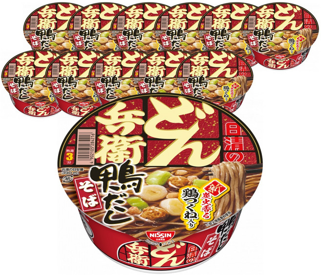 日清 Donbei 鴨高湯蕎麥麵, 12個