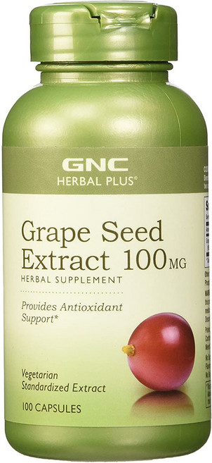 GNC 포도씨 추출물 100mg 100캡슐 베지테리안 Grape Seed Extract, 1개, 100정