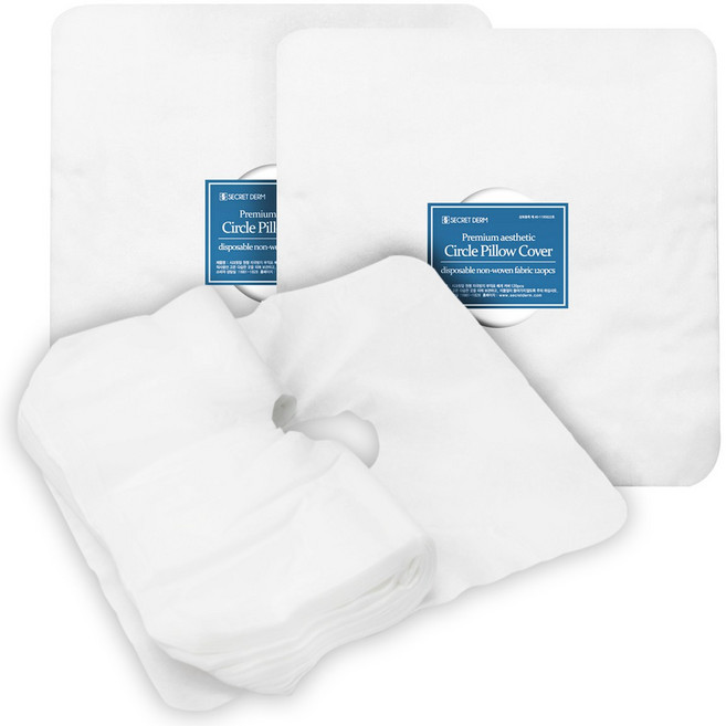 발롱뷰티 경락마시지 일회용 베개커버90매 일회용커버 경락베개, 1개, 흰색(구멍있음)