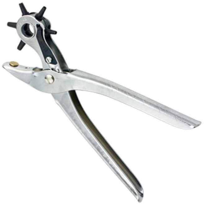 可調式打孔鉗 2-4.5mm 孔徑 6種尺寸, 六合一皮帶打孔器, 1個