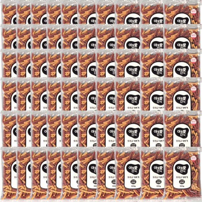 아침애간식 애견용 버거, 오리버거맛, 100g, 60개