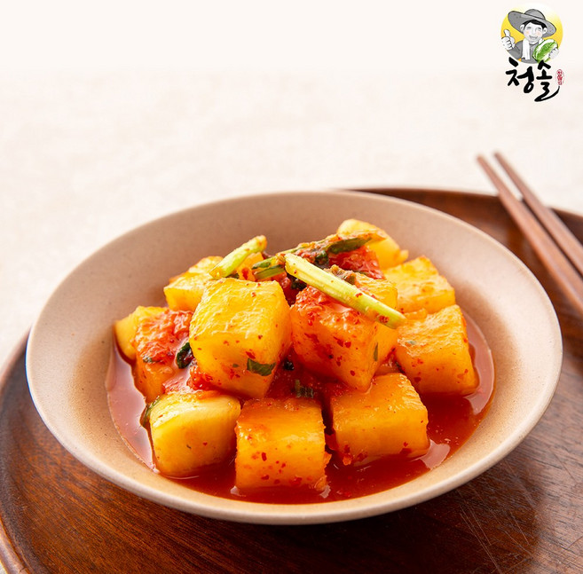 [청솔] 고춧가루 한 톨까지 국내산 깍두기 2kg 3kg 5kg, 1개