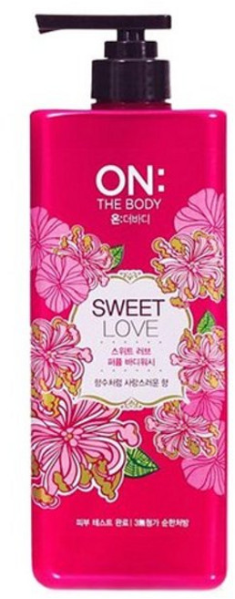 온더바디 퍼퓸 바디워시 스위트 러브, 500g, 1개