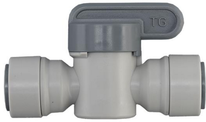 정수기피팅 부품-9.5mm3/8인치 ON/OFF 안전 잠금밸브, 1개