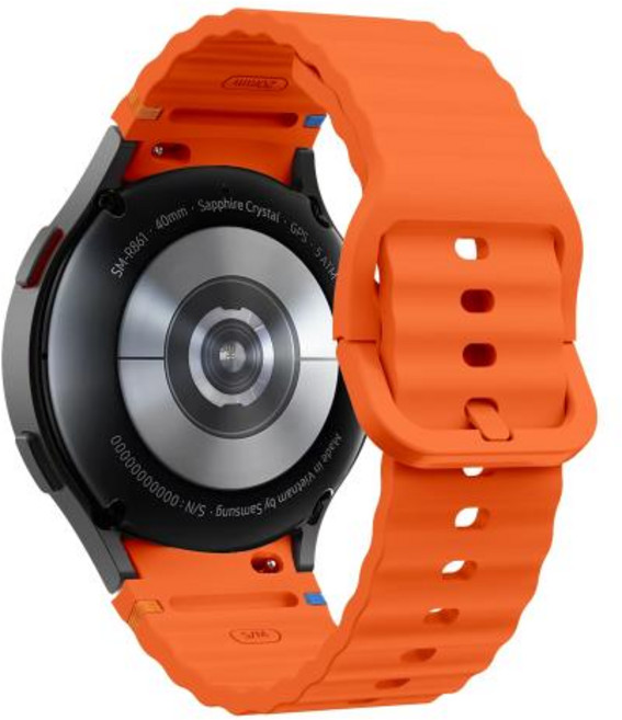삼성 갤럭시 시계 7 FE 6 4 클래식 5 프로 44mm 40mm 43mm 47mm 45mm 팔찌 갤럭시 워치6 7 스트랩에 대한, 45)Orange, 1개