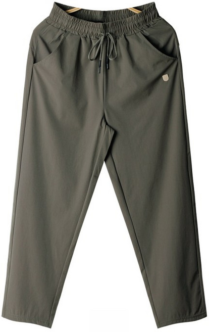 애니진 여성 8부 가볍고 시원한 바스락 밴딩팬츠 2108