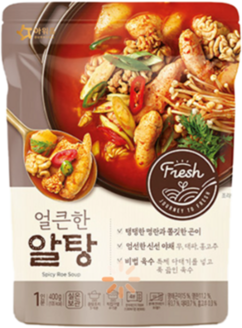 아워홈 얼큰한 알탕 400g x 3팩, 3개