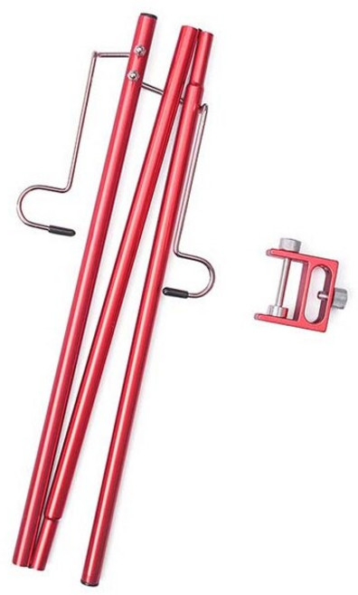 캠핑 랜턴 스탠드 탁상 분리형 행거 휴대용 라이트 홀더 조명 브래킷 관광 하이킹 장비, 02 Red, 1개