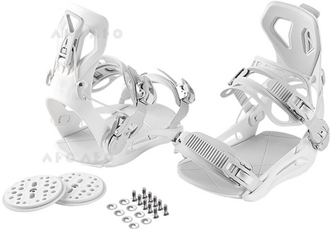 프로비 스노우보드 FT630 바인딩 하이백 스텝인 인업고, 화이트, 1개
