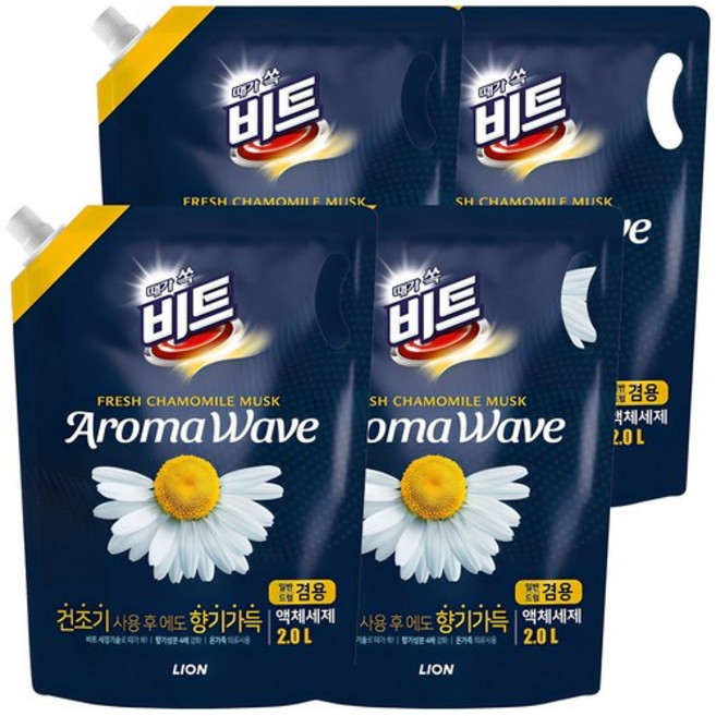 비트 아로마 웨이브 향기나는 액상세제 리필 카모마일, 2L, 40개