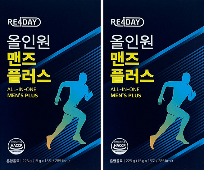 [본사 공식]리포데이 올인원 맨즈플러스 (30포) (15포 X 2BOX), 2박스, 15회분