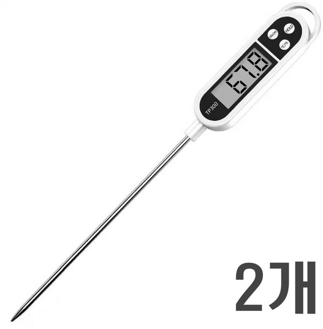 슈페르바 제과제빵용 요리용 튀김용 디지털 탐침온도계 (건전지포함), 2개