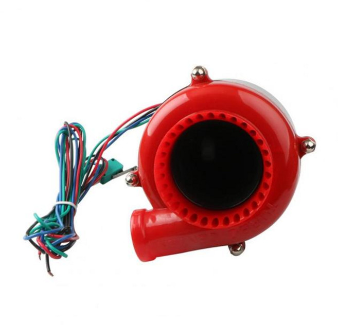 실용적인 ABS 터보 사운드 내마모성 가짜 덤프 밸브 자동차 블로우 오프 시뮬레이터, 블랙 red, 1개