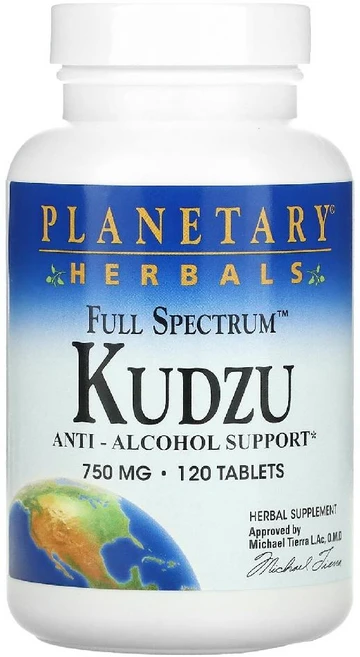 플래니터리허벌 Kudzu Full Spectrum 칡 칡뿌리 칡뿌리추출물 120정, 1개 - 쿠팡