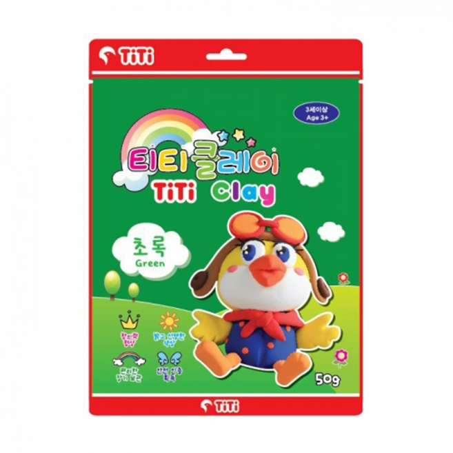 티티경인 티티클레이 50g, 초록, 1개