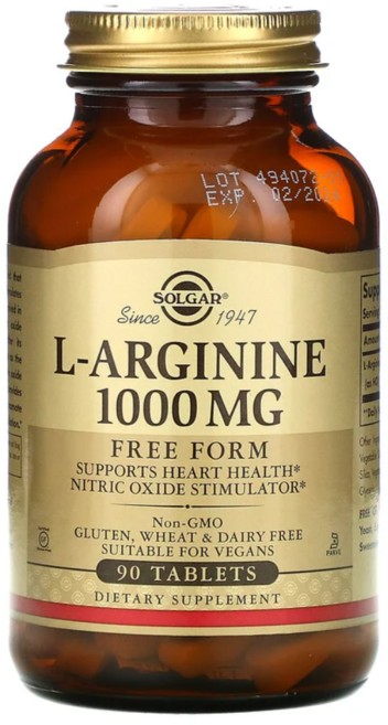 솔가 L-아르기닌 1000mg 타블렛, 90정, 1개