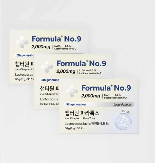 포뮬러넘버9 유산균 챕터원 파라톡스 3박스 5 000억 프리바이오틱스, 90회분