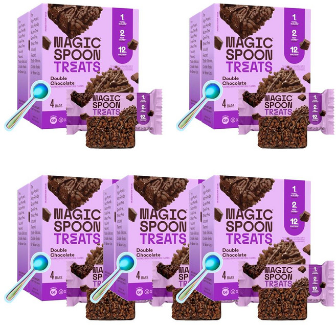 Magic Spoon 하이 프로틴 스낵 슈가 프리 아침식사 시리얼 바 8개입, 318g, 5개