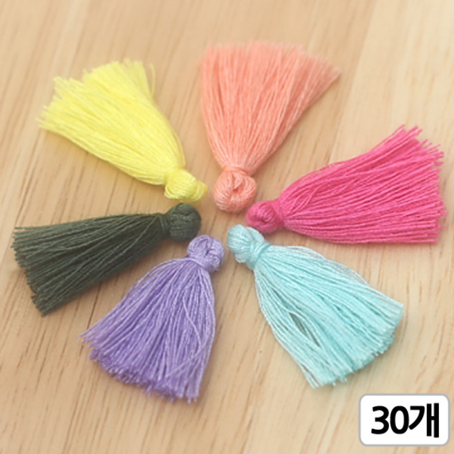 [모핸] 미니태슬, 30개, 실태슬(6종)