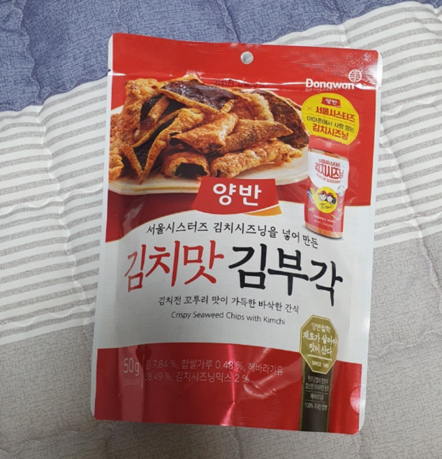 동원 양반 김치 김부각, 50g, 21개
