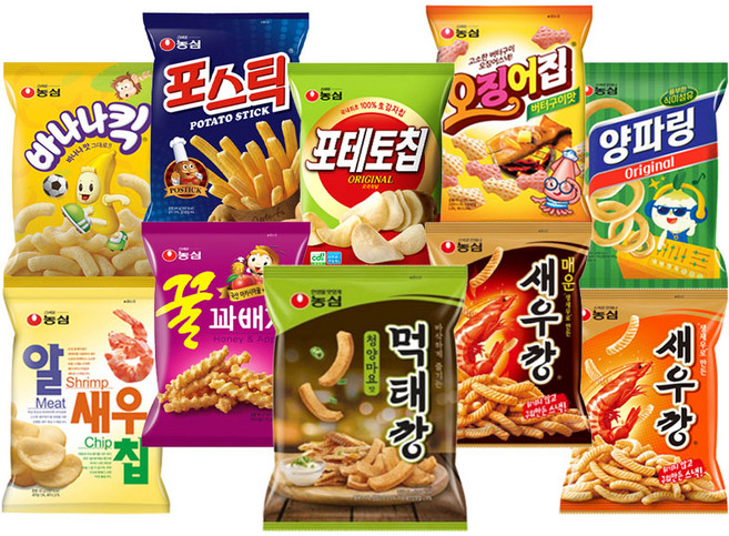 [다담] 농심 대표 스낵 10종, 75g, 1개