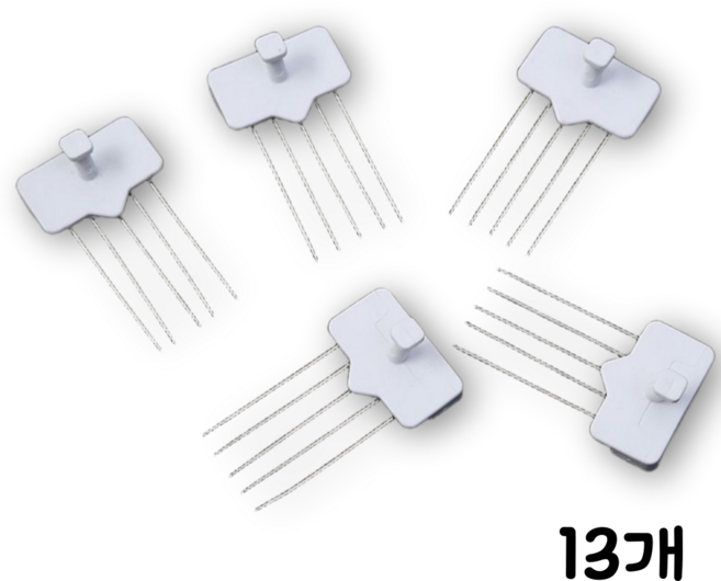 AEGEN 콕콕삔 액자걸이 벽지핀, 13개, 흰색