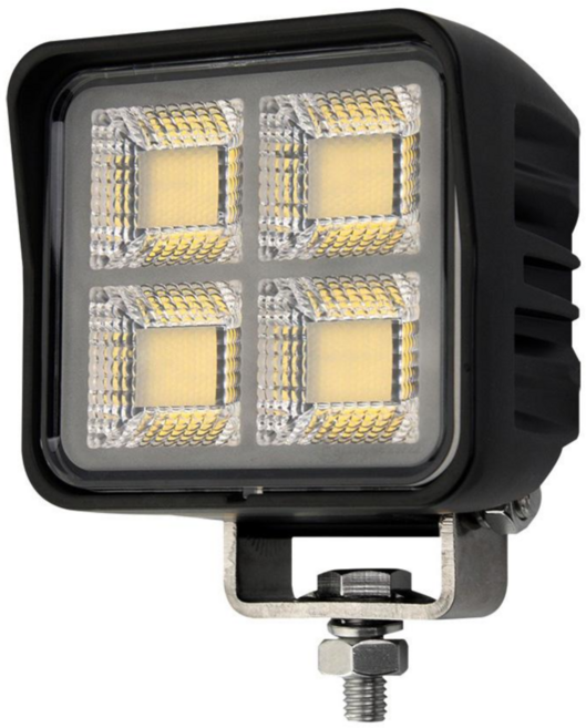 GL100 LED 써치라이트 100W 사각 작업등 DC 12V 24V 차량용 선박용 써치라이트 자동차 보조등 9000루멘 야간 작업등 전조등, 1개