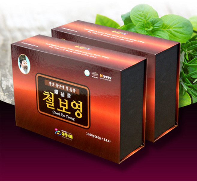 심천식품 철보영 ( 2box ) 체력증진 면역력증진 건강활력증진 (국산), 1.28kg, 2박스