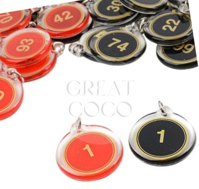 그코 양면 번호판 1-100 사물함열쇠, 검정 11~20