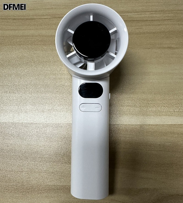 DFMEI M11迷你手持小風扇 usb充電數顯120檔渦輪高速暴力風扇, 見詳情, 白色