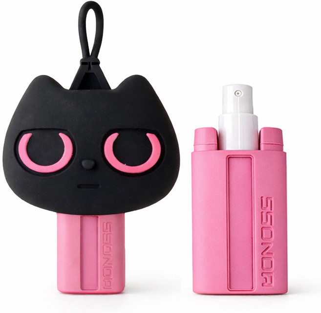 쏜다팝 휴대간편 키링타입 비상 안전용 생활보호 대비 소형 아이템 분사형 핫핑크컬러, 1개