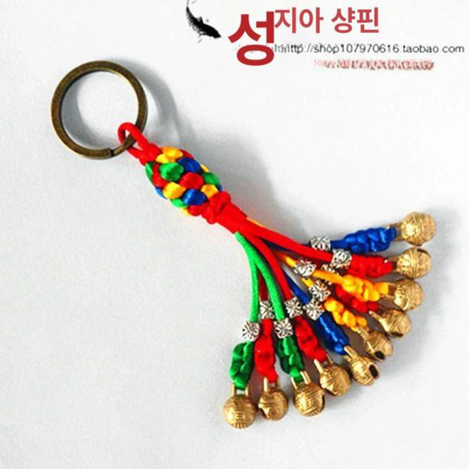 자수 노리개 중국매듭 차 열쇠고리 장식 유수 소품, 1개, 10개 작은 10개 키링