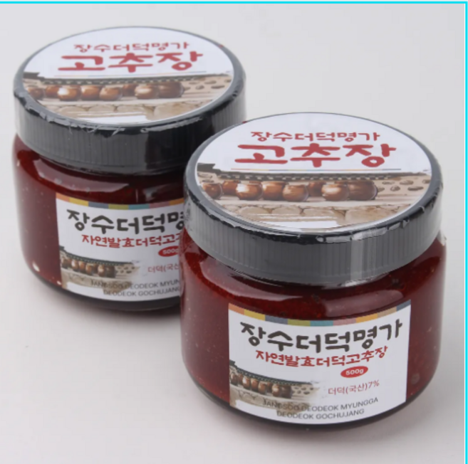 장수더덕명가 더덕고추장, 500g, 2개