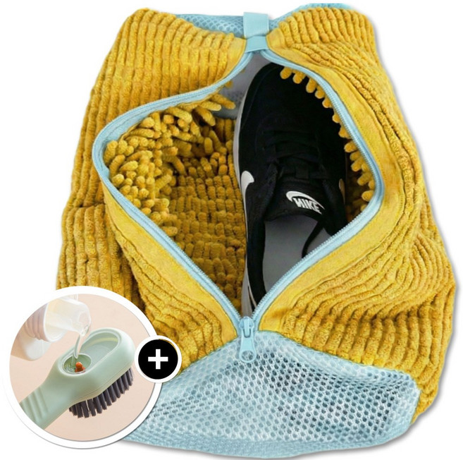 특대형 극세사 운동화 세탁망 신발 빨래망 (세척솔 제공), LN02412-TYPE A, 2개